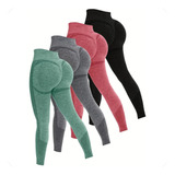 Kit 4 Calças Legging Empina Levanta Bumbum Fitness Academia