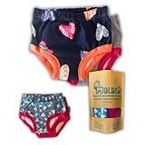 Kit 4 Calcinhas Desfralde Malana Eco Premium Absorvente Impermeável