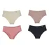 Kit 4 Calcinhas Em Cotton Calça Larga Cintura Alta Delrio