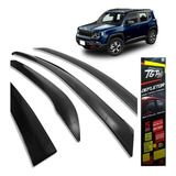 Kit 4 Calha Chuva Defletor Renegade Pcd Sport Longited Custo