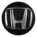 Kit 4 Calotinha Compatível Roda Original New Civic G10 Preto