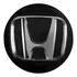 Kit 4 Calotinha Roda New Civic Preto Com Logo Cromado