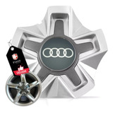 Kit 4 Calotinha Tampa Roda Vaska Vk280 C/ Emblema Audi