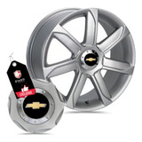 Kit 4 Calotinhas Da Roda Center Cap Vaska Vk268 C Chevrolet