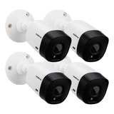 Kit 4 Câmera Intelbras Visão Noturna Alta Resolução Brinde
