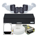 Kit 4 Câmeras De Segurança Fullhd Com Gravador Dvr Intelbras