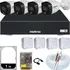 Kit 4 Câmeras Intelbras Colorido Noite Dvr 8 Canais Hd 1 Tb