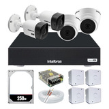 Kit 4 Cameras Intelbras Infravermelho 720p