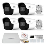 Kit 4 Câmeras Segurança Full Hd 1080p 20m Dvr 4 Canais Jfl