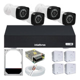 Kit 4 Câmeras Segurança Infravermelho Dvr