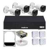 Kit 4 Cameras Segurança Intelbras Dvr