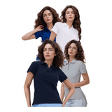 Kit 4 Camisa Feminina