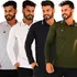 Kit 4 Camisa Polo Masculina Manga Longa Básica Plus Size