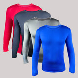 Kit 4 Camisa Proteção Blusa Uv50+ Kit Térmico Adulto Uva Uvb