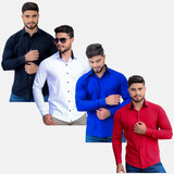 Kit 4 Camisa Social