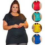 Kit 4 Camisas Femininas