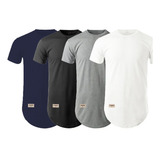 Kit 4 Camisas Longline