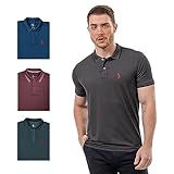 Kit 4 Camisas Polo Masculina Básica Piquet Viscose Dry John Pull