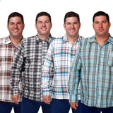 Kit 4 Camisas Xadrez