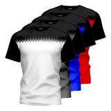 Kit 4 Camiseta Dryfit Masculino Academia