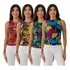 Kit 4 Camiseta Estampada Estilo Farm Moda Fashion Slim Magro
