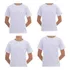 Kit 4 Camiseta Infantil Básica Menino Menina  Lisa  Branca