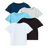 Kit 4 Camiseta Infantil Menino Menina 4 A16 Anos Confortavel Básica Leve Premium Unissex Dry Fit  As2  Age  10 Years  Regular 
