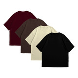 Kit 4 Camiseta Oversized