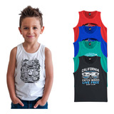Kit 4 Camiseta Regata
