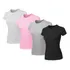 Kit 4 Camisetas Babylook Algodão Cores Neutras Ssb