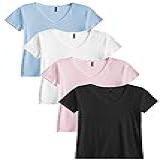 Kit 4 Camisetas Blusinha Feminina Casual