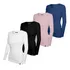 Kit 4 Camisetas Blusinha Tshirt Feminina Manga Longa