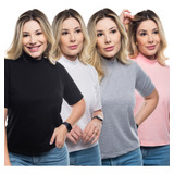 Kit 4 Camisetas Feminina