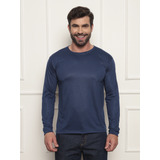 Kit 4 Camisetas Malha Fria Masculina Manga Longa Pv Atacado