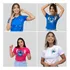 Kit 4 Camisetas Premium Desenho Stitch Algodao Personagem