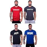 Kit 4 Camisetas Tradicional Masculina Clássica MXD Conceito Básica Camisas Estampas Algodão GG Opção 01