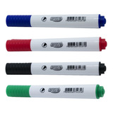 Kit 4 Caneta Pincel Marcador Lousa Quadro Branco Brw