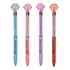 Kit 4 Canetas Esferográficas Strass Patinhas Brilho Cristal