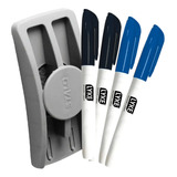 Kit 4 Canetas Lyke Quadro Branco Apagador C Suporte Stalo