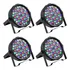 Kit 4 Canhao Led 64 Rgbw 54 Leds 3w Dmx Jogo De Luz Slim Pro 110v 220v