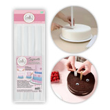 Kit 4 Canos Suporte Varinha Bolo De Andar 31 5cm Confeitaria