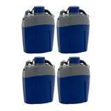 Kit 4 Cantil Garrafa Térmica Aladdin 1 Litro Azul Com Alça