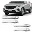 Kit 4 Capa Aplique Cromado Maçaneta Creta 2017 18 19 20 2021