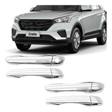 Kit 4 Capa Aplique Cromado Maçaneta Creta 2017 18 19 20 2021