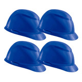 Kit 4 Capacete De Segurança Obra Proteção Trabalho Epi Ca