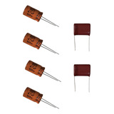 Kit 4 Capacitor 47x100 Corneta 2 Capacitor 2m2x250 Tweeter
