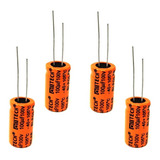 Kit 4 Capacitor Bipolar 100x100 100uf 100v Para Alto Falante