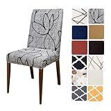 Kit 4 Capas Cadeira De Jantar Tecido Spandex Importado Elástico Várias Estampas Tulipa 