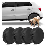 Kit 4 Capas Rodas Pneu Anti Xixi Cachorro Impermeável Aro 1