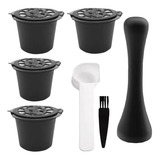 Kit 4 Cápsula Tamper Nespresso Reutilizável Cafeteira